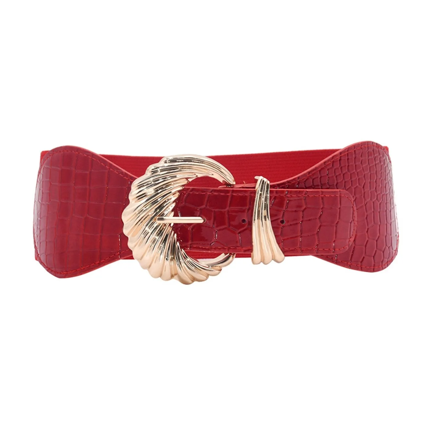 Red PU Leather Belt sold by Zulily