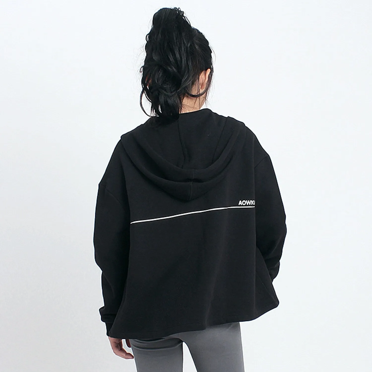 Black Zip-Up Hoodie sold by Zulily product image thumbnail 2