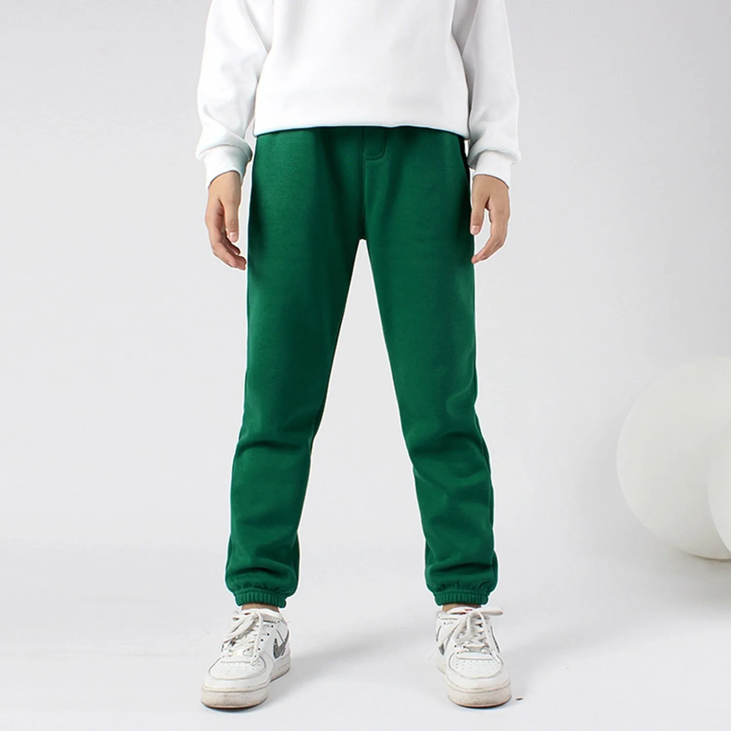 Green Fleece Sweatpants sold by Zulily
