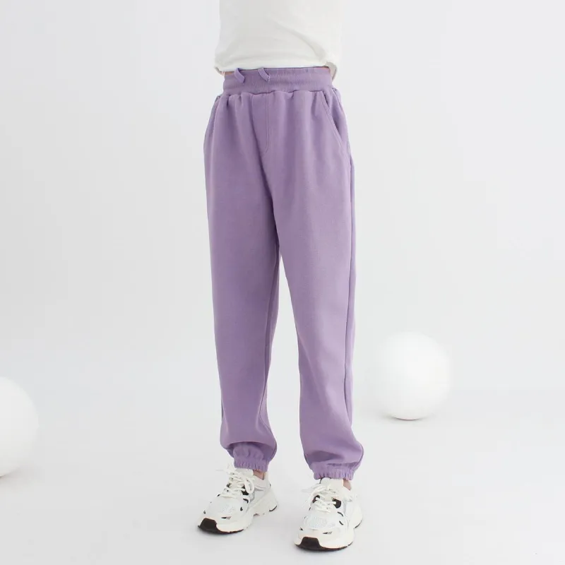 Purple Fleece Sweatpants sold by Zulily