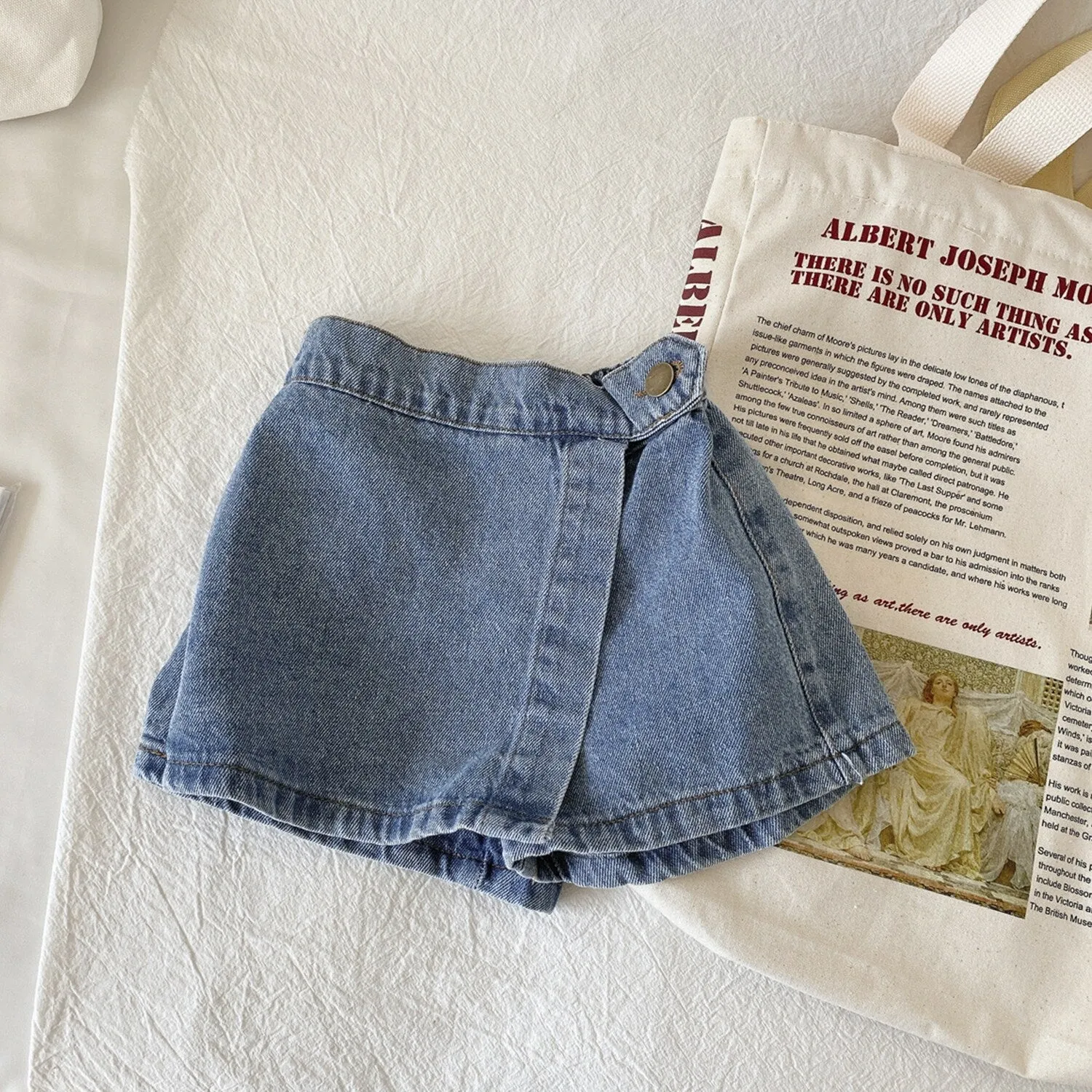 Blue Denim Skorts sold by Zulily product image thumbnail 3