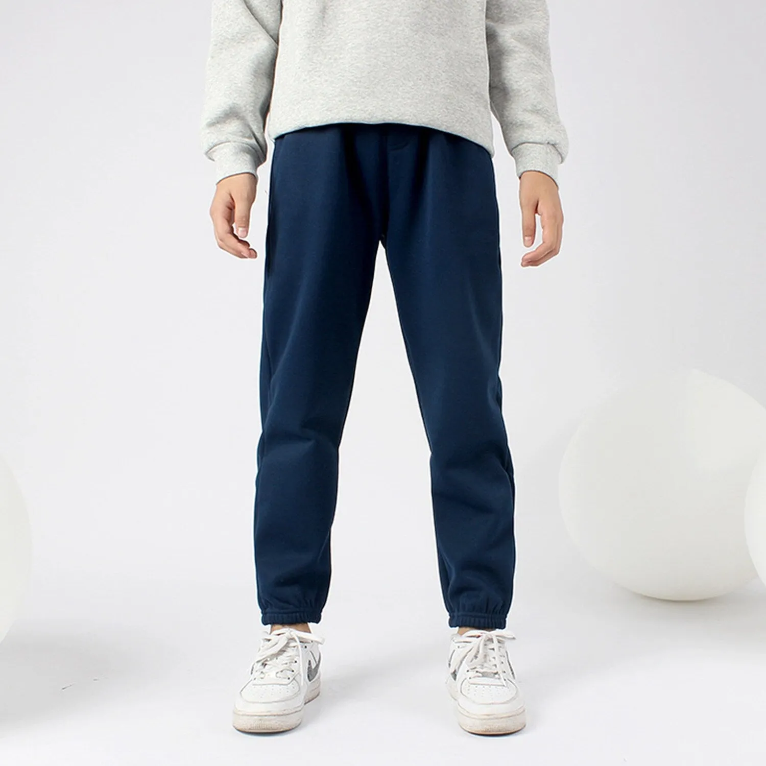 Navy Fleece Sweatpants sold by Zulily