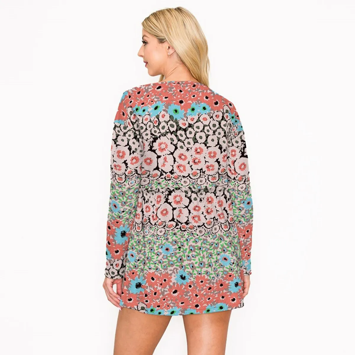 Pink Floral Print Long Sleeve Tunic sold by Zulily product image thumbnail 2