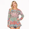 Pink Floral Print Long Sleeve Tunic sold by Zulily
