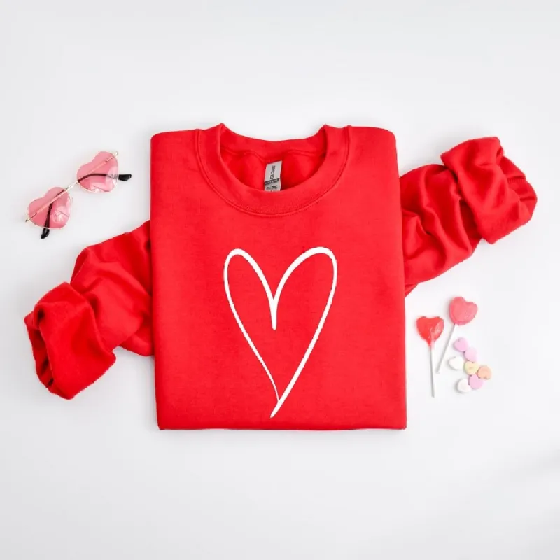 Hand Drawn Heart Graphic Sweatshirt sold by Zulily