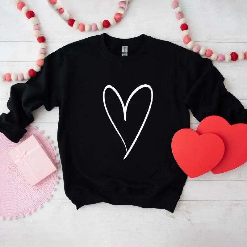 Hand Drawn Heart Graphic Sweatshirt sold by Zulily