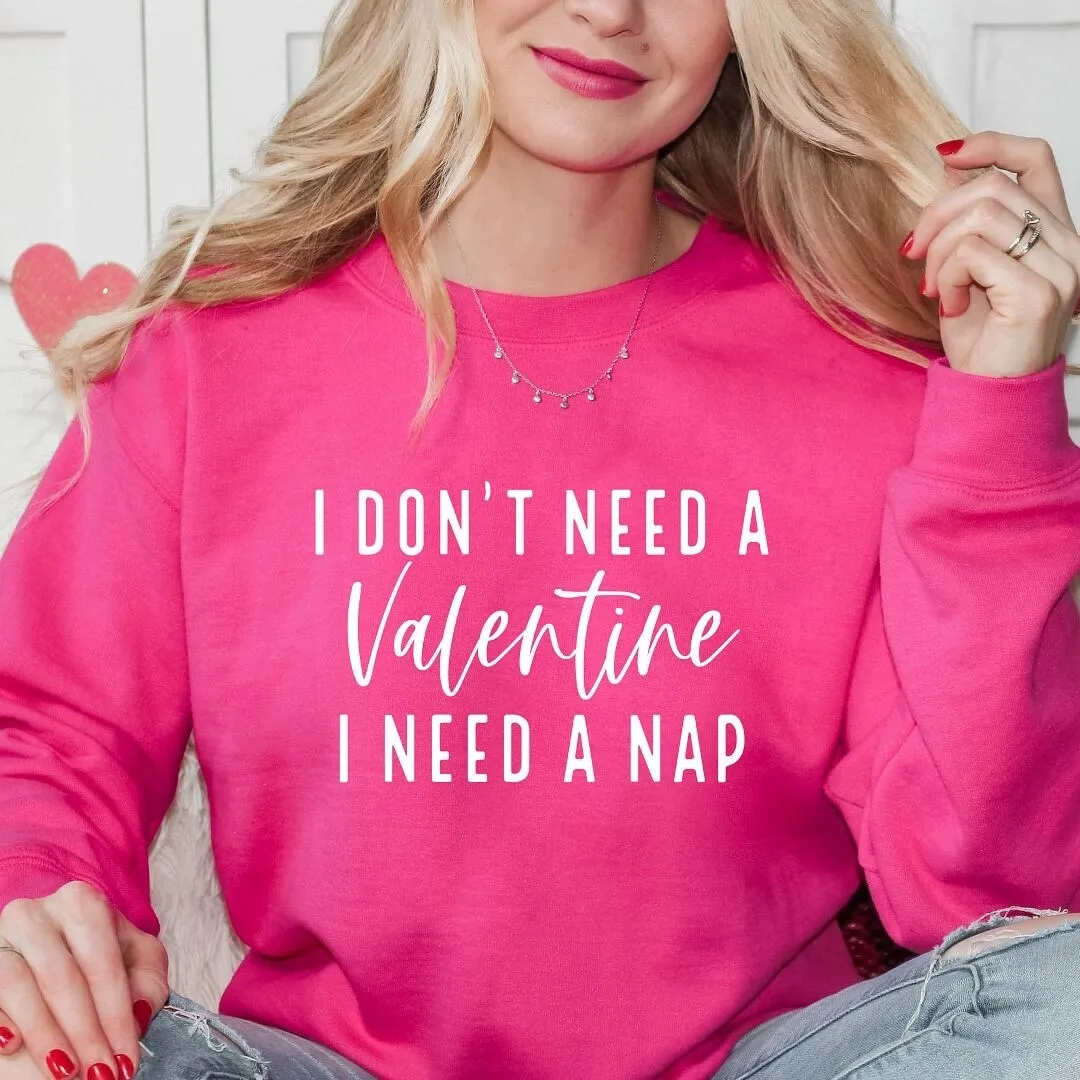 I Don't Need A Valentine Graphic Sweatshirt sold by Zulily product image thumbnail 3