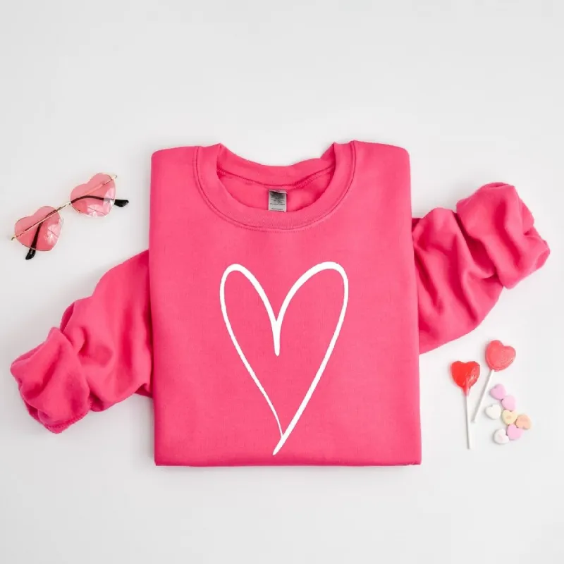 Hand Drawn Heart Graphic Sweatshirt sold by Zulily