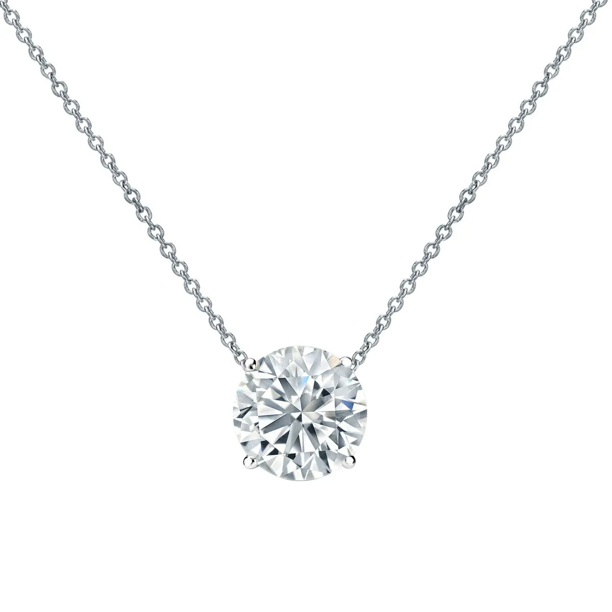 Auriya 14-karat Gold 0.75ctw Round Solitaire Lab Grown Diamond Necklace 4-Prong (H-I VS) - 0.75 sold by Zulily