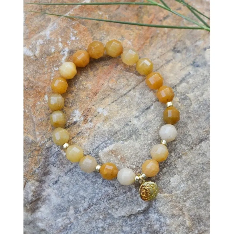 YS Gems Brass Yellow Aventurine Gemstone Beads Bracelet with Charm sold by Zulily product image thumbnail 2