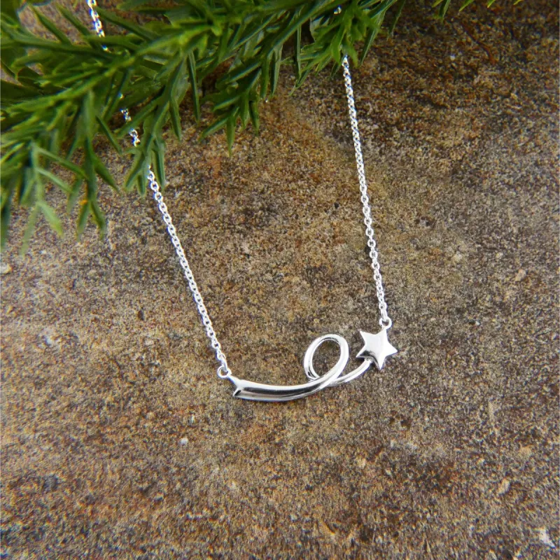 Vera & Co. Sterling Silver Shooting Star Necklace sold by Zulily