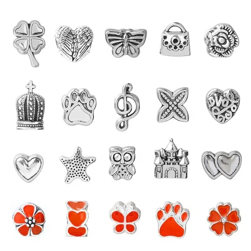 Silvertone Charm Bracelet Set with Red Charms sold by Zulily product image thumbnail 4