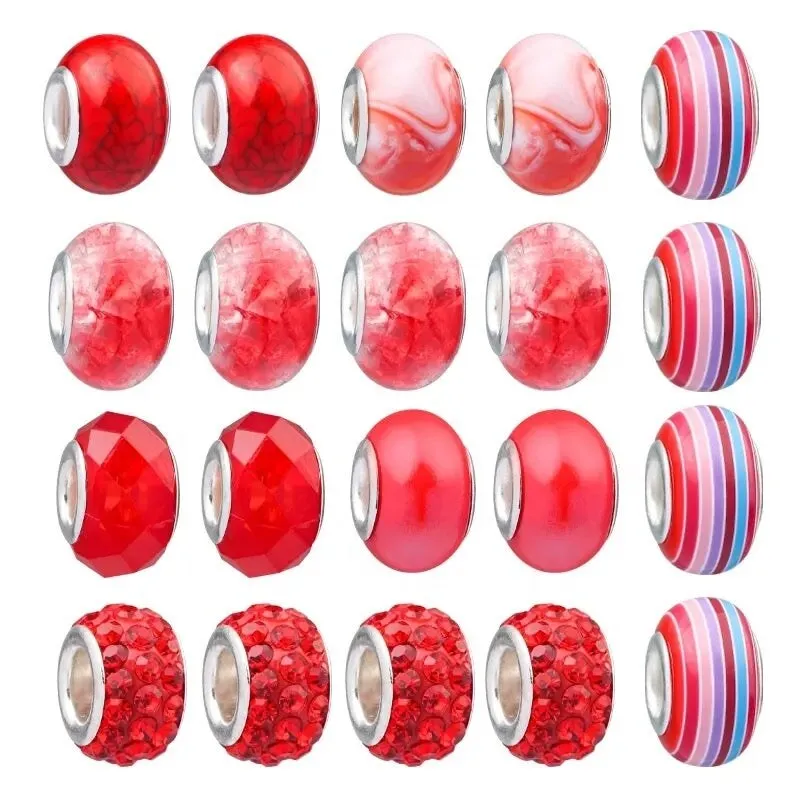 Silvertone Charm Bracelet Set with Red Charms sold by Zulily product image thumbnail 3