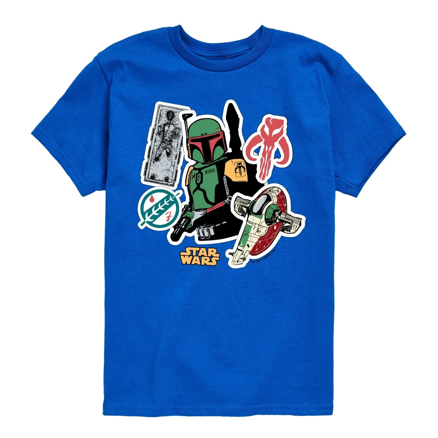 Boy's Star Wars Boba Stickers Short Sleeve Tee sold by Zulily
