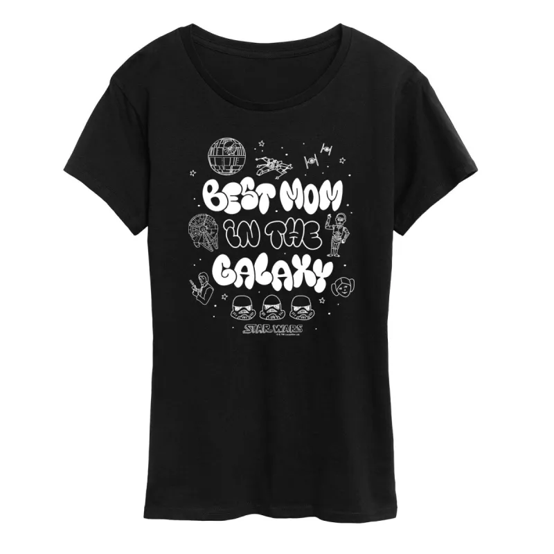 Women's Star Wars Best Mom In The Galaxy Short Sleeve Tee sold by Zulily