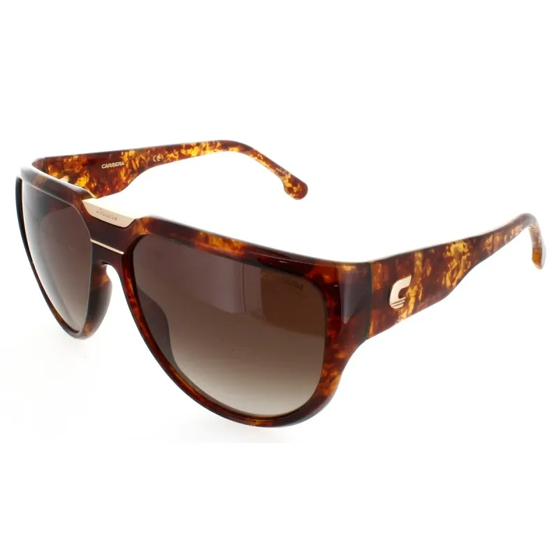 Carrera Flaglab 13 Havana Frame Color Grey Gradient Lens Aviator Shaped Unisex Plastic Sunglasses sold by Zulily