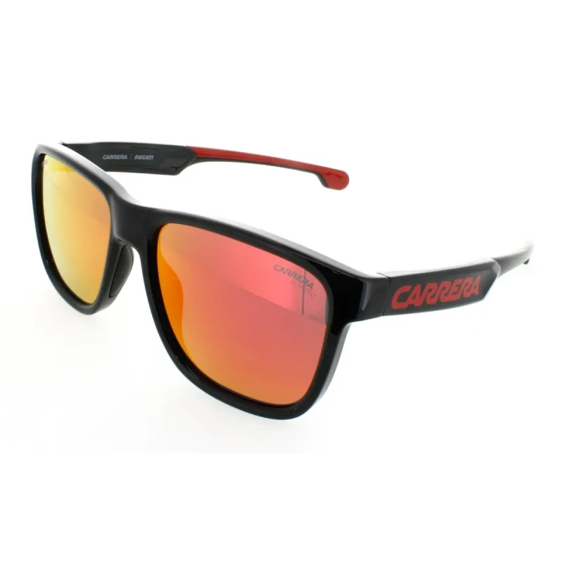 Carrera Ducati 003/S Black Frame Color Red Mirrored Lens Rectangle Shaped Male Plastic Sunglasses sold by Zulily