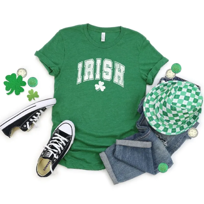 Irish Varsity Grunge Short Sleeve Crewnneck Tee sold by Zulily