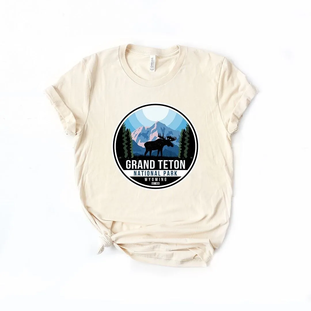 Grand Teton National Park Badge Short Sleeve Crewnneck Tee sold by Zulily product image thumbnail 2