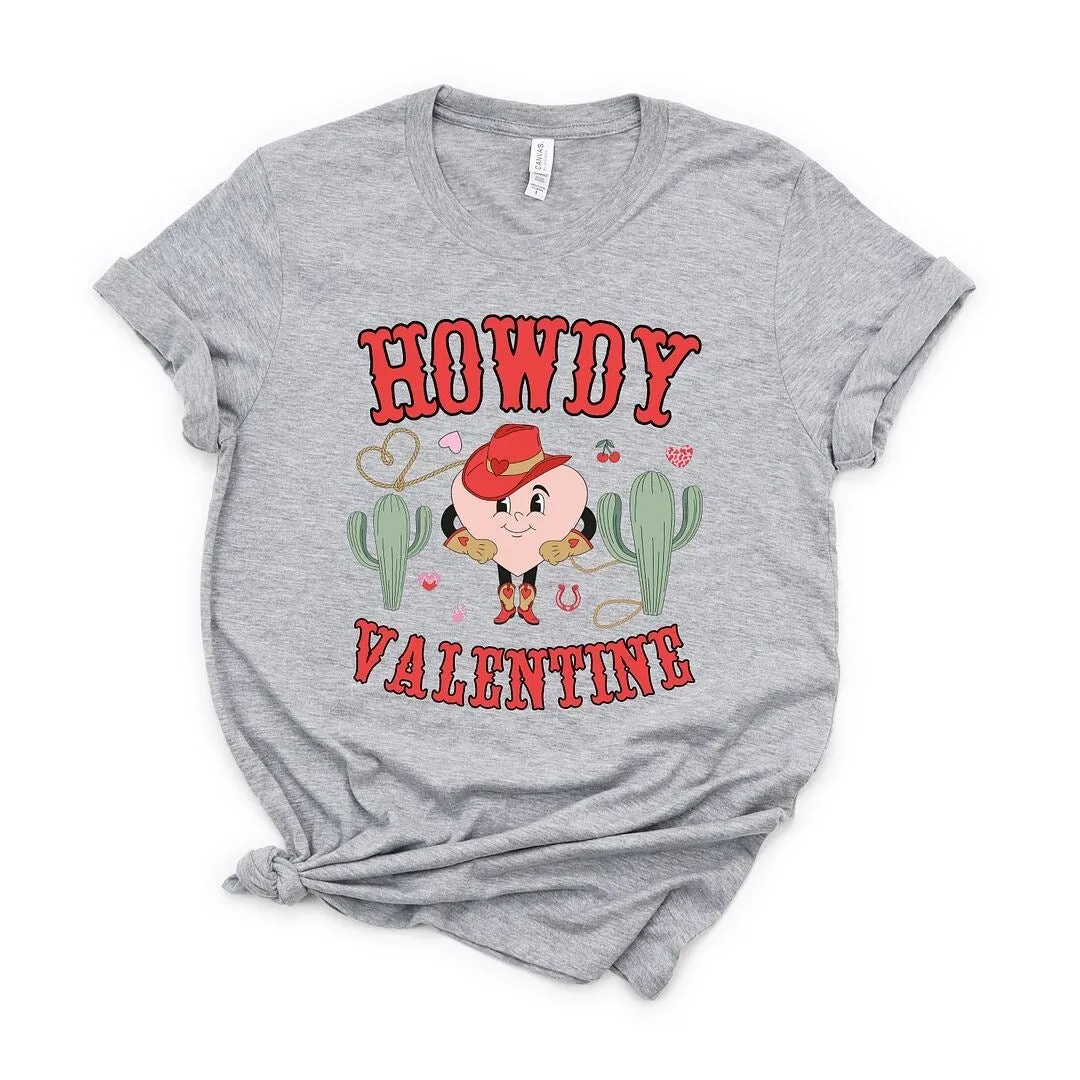 Howdy Valentine Heart Short Sleeve Crewnneck Tee sold by Zulily product image thumbnail 2
