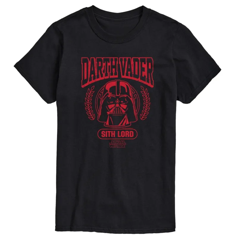 Men's Star Wars Darth Vader Collegiate Short Sleeve Tee sold by Zulily