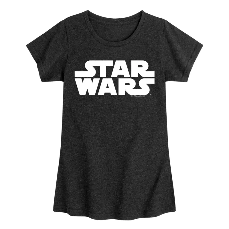 Girl's Star Wars Logo Short Sleeve Tee sold by Zulily