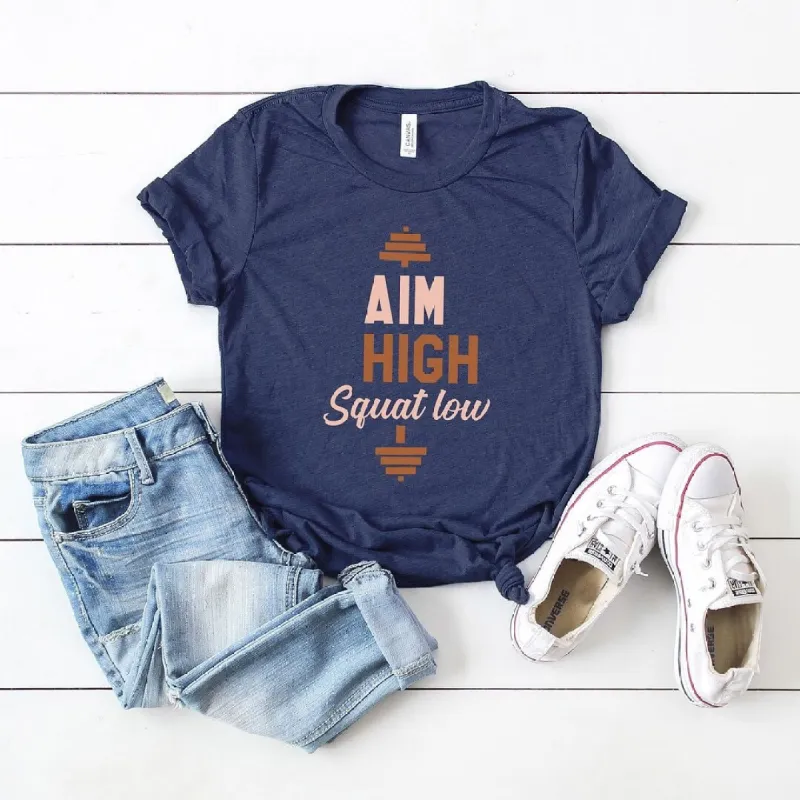 Aim High Squat Low Short Sleeve Crewnneck Tee sold by Zulily