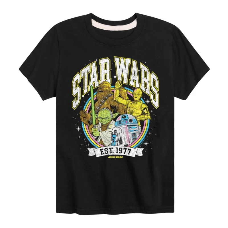 Boy's Star Wars Collegiate Short Sleeve Tee sold by Zulily