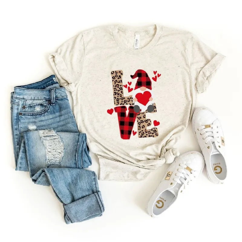 Leopard Gnome Love Short Sleeve Crewnneck Tee sold by Zulily
