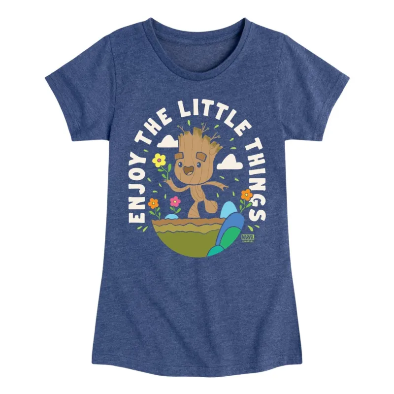 Girls Guardians of The Galaxy Enjoy The Little Things Short Sleeve Tee sold by Zulily