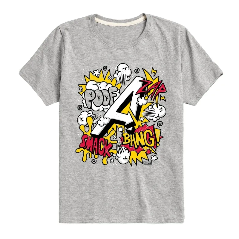 Boys The Avengers Scribble Doodles Short Sleeve Tee sold by Zulily