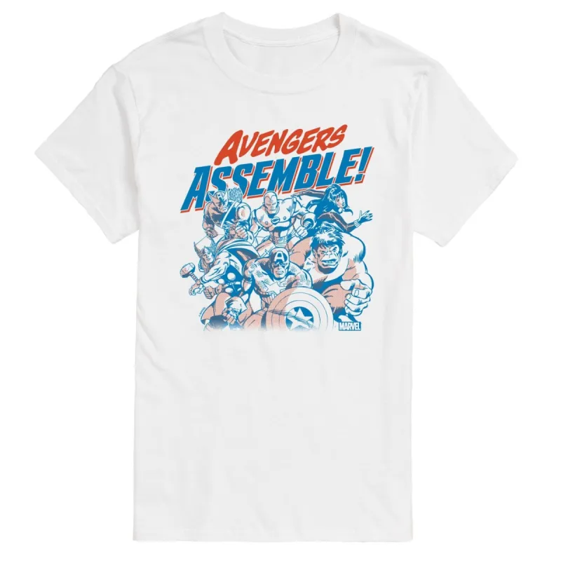 Men's The Avengers Assemble Group Short Sleeve Tee sold by Zulily