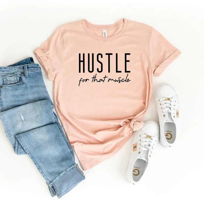 Hustle For That Muscle Short Sleeve Crewnneck Tee sold by Zulily
