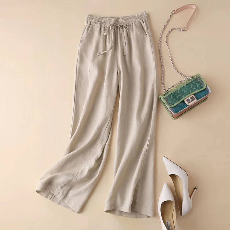Beige Wide Leg Pants sold by Zulily