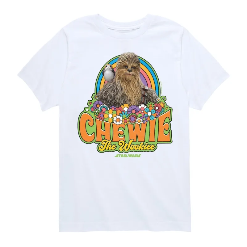 Boy's Star Wars Retro Chewie Short Sleeve Tee sold by Zulily