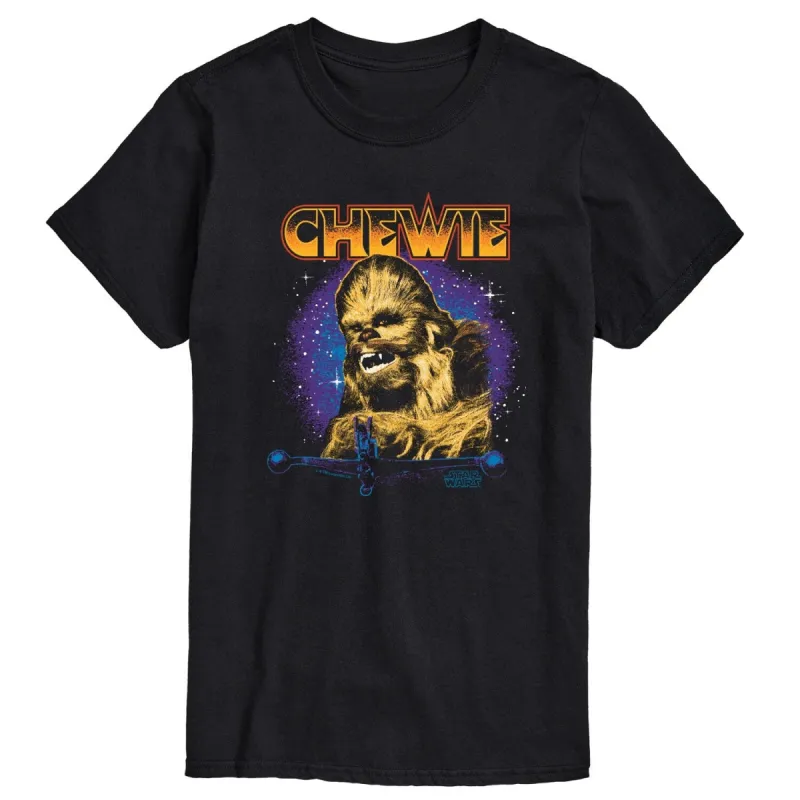 Men's Star Wars Chewie Hair Metal Short Sleeve Tee sold by Zulily