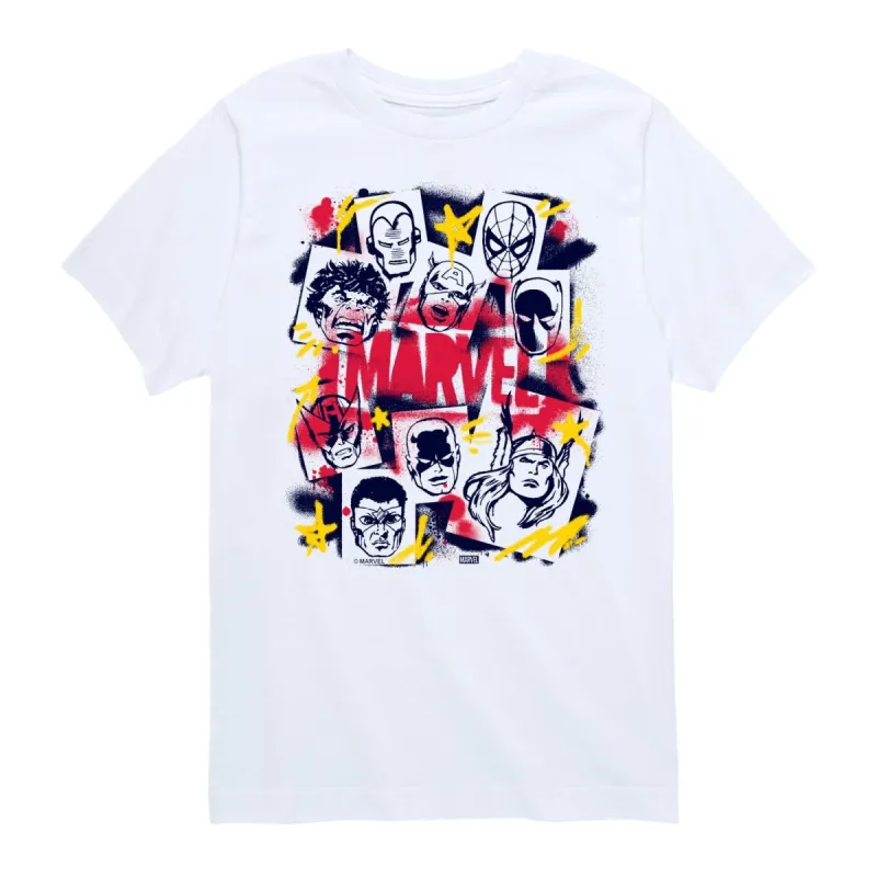 Boys The Avengers Airbrush Marvel Short Sleeve Tee sold by Zulily