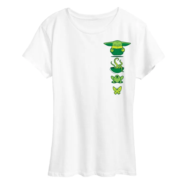 Women's The Mandalorian Grogu Icons Short Sleeve Tee made by Zulily