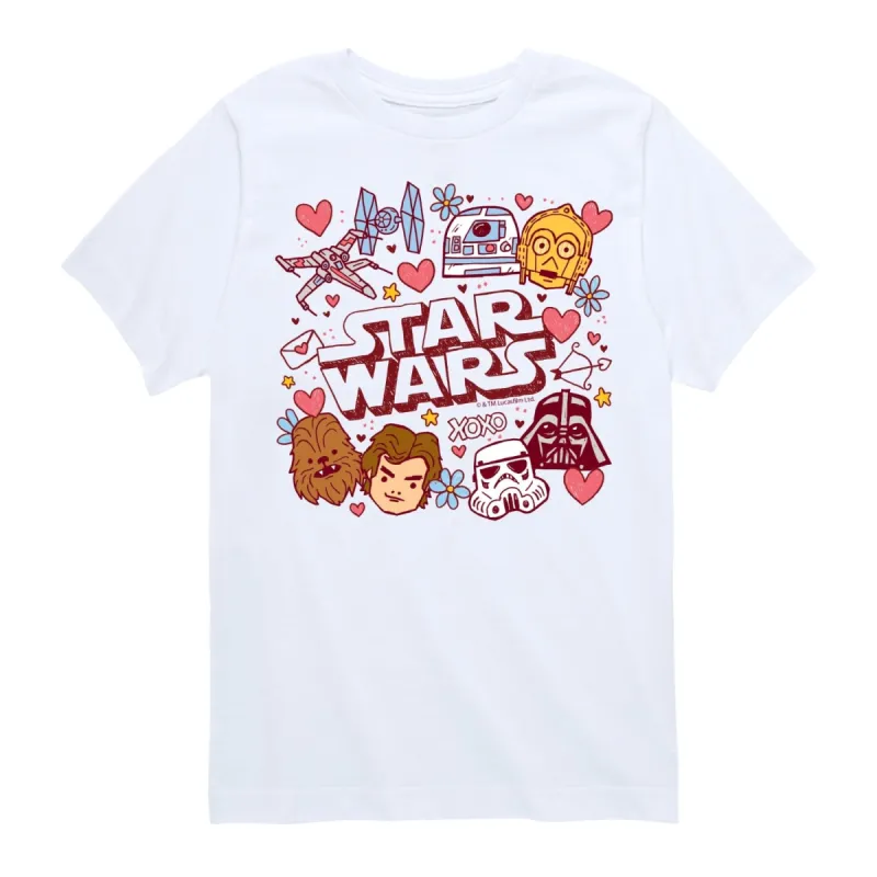 Boy's Star Wars Valentine's Day Short Sleeve Tee sold by Zulily