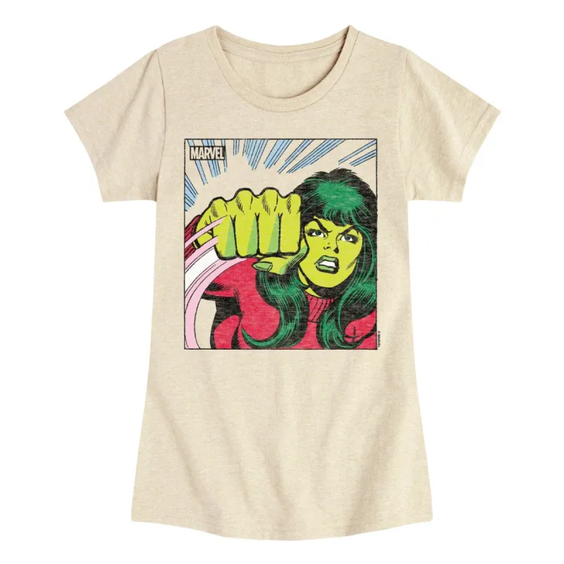 Girls She Hulk Comic Panel Short Sleeve Tee sold by Zulily