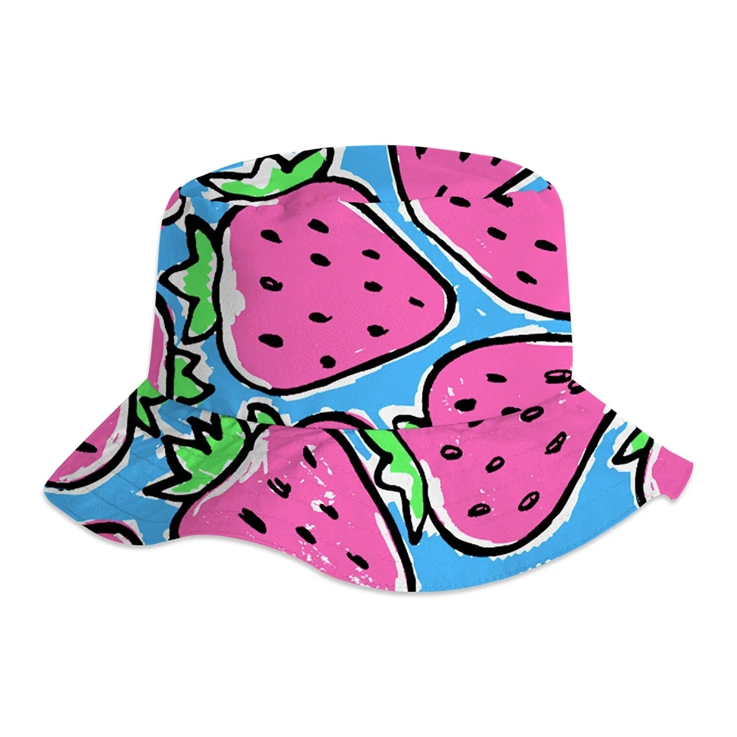 Blue & Pink Strawberry Sun hats sold by Zulily