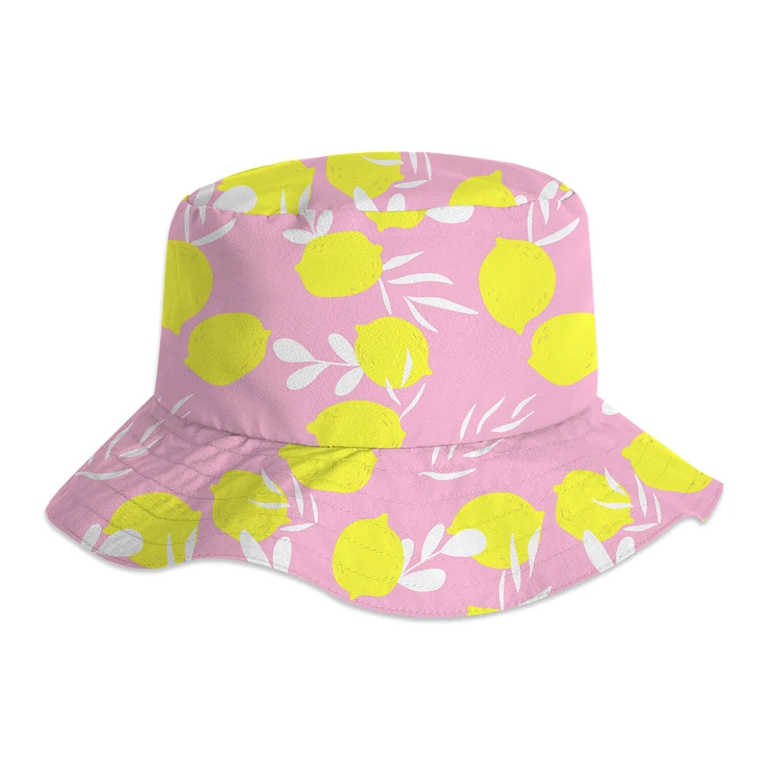 Pink & Yellow Lemon Sun hats sold by Zulily