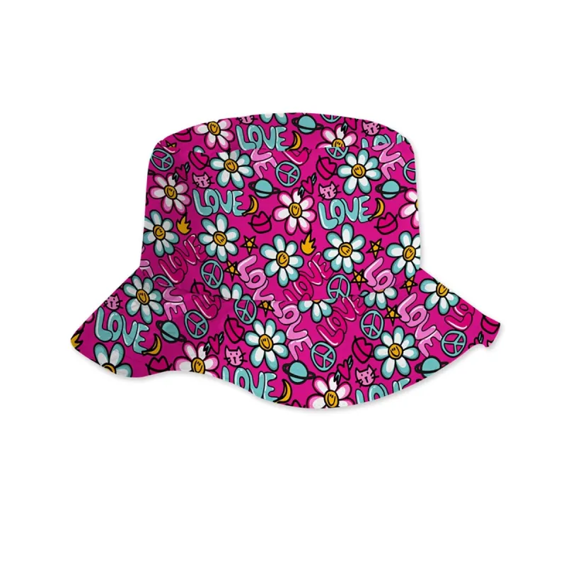 Pink Smiley Floral Sun hats sold by Zulily