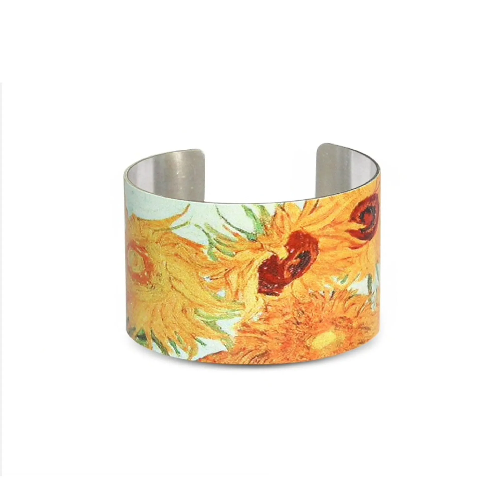 Yellow Sunflower Cuff Bracelet sold by Zulily
