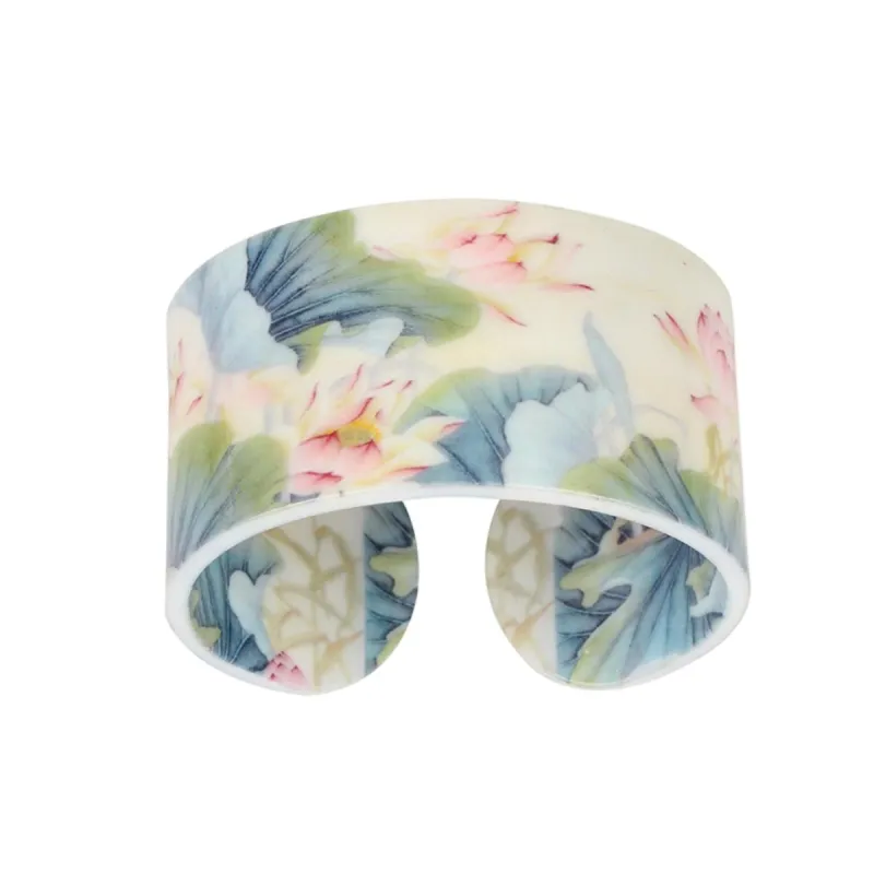 Blue Pink Pastel Floral Cuff sold by Zulily