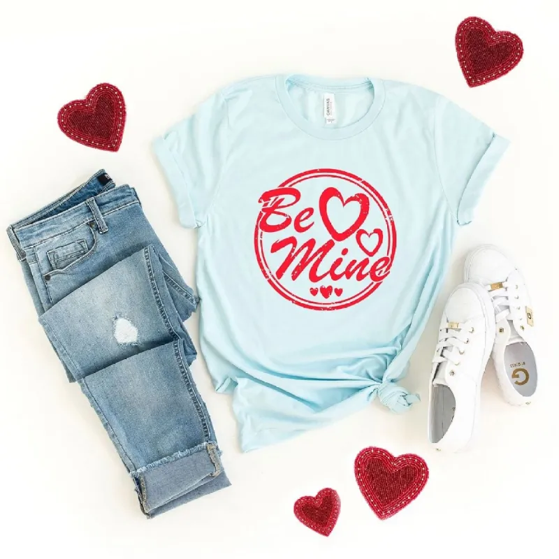 Be Mine Circle Short Sleeve Crewnneck Tee sold by Zulily