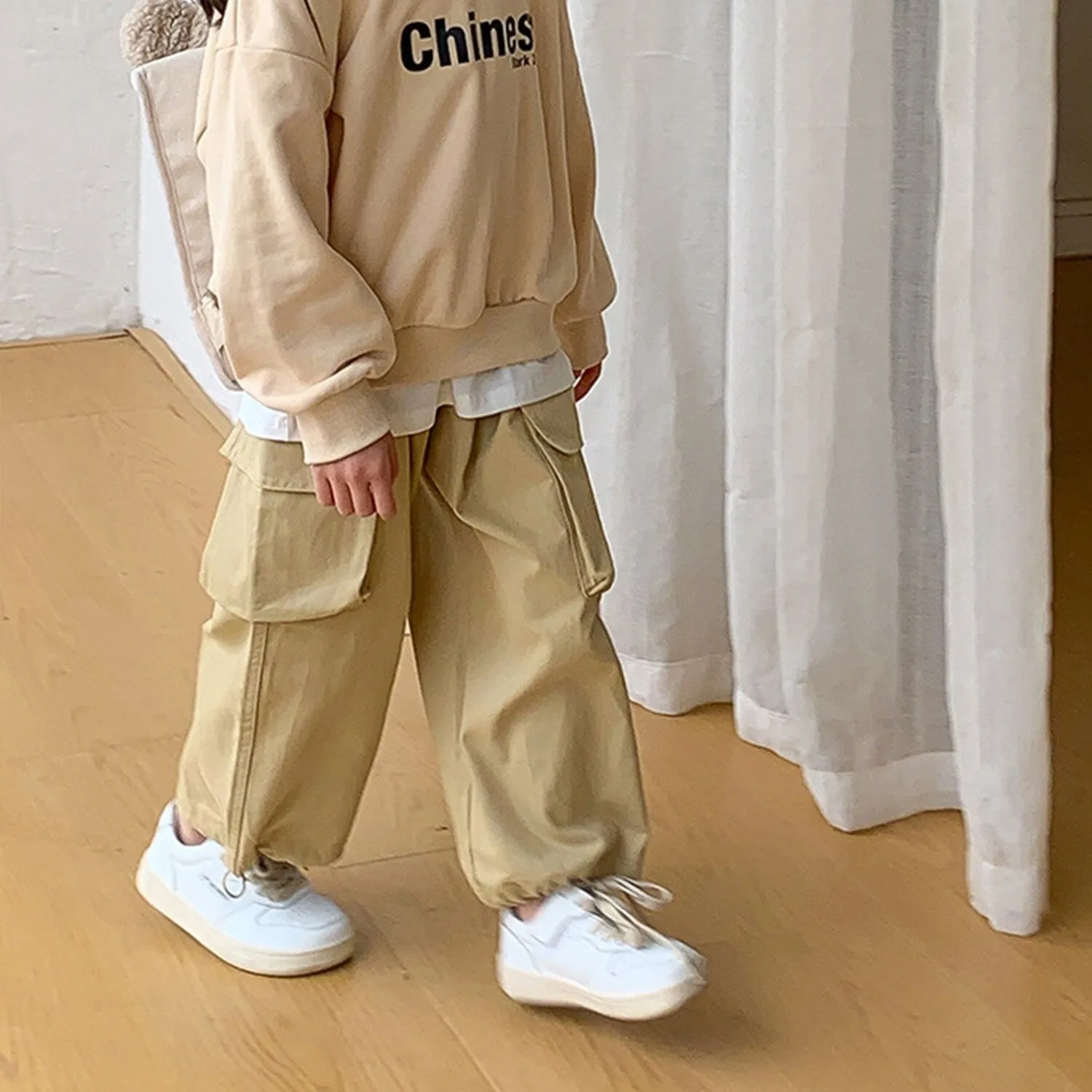 Khaki Cargo Pants sold by Zulily product image thumbnail 2