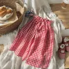 Red Plaid Wide Leg Pants sold by Zulily