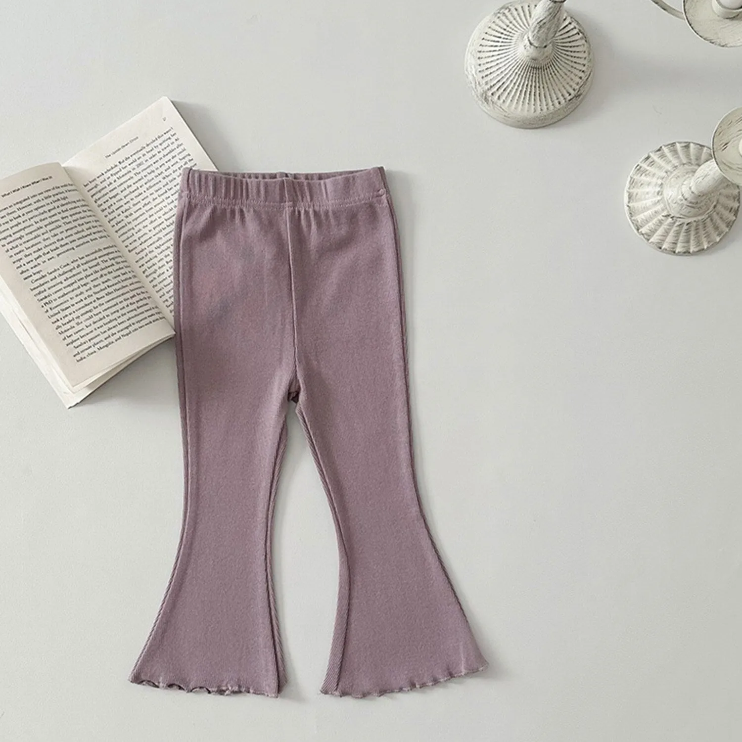 Dusty Purple Flared Pants sold by Zulily