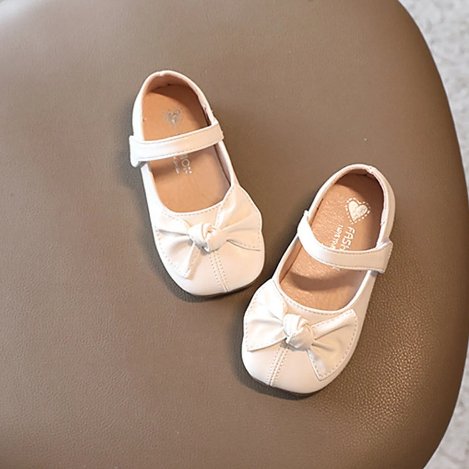 White Bow Girls' Flat Shoes sold by Zulily product image thumbnail 3